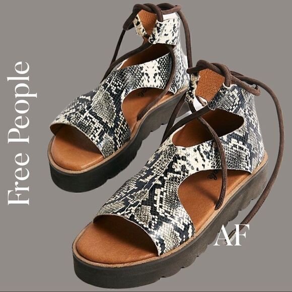 FREE PEOPLE AUBREY WRAP SANDALS NEW - Picture 1 of 10
